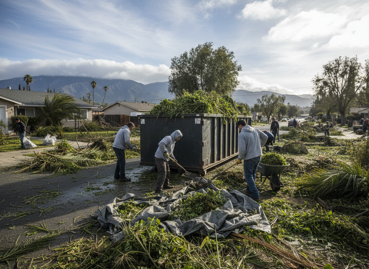 Handling Extra Yard Waste After Santa Paula's Winter Storms